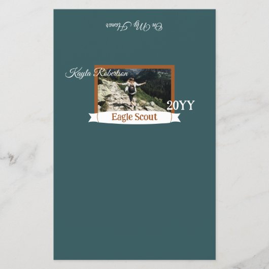 Teal Green, Copper Eagle Scout Candy Bar Wrapper チラシ (正面)