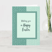 Teal Green Festive Holiday Card カード (正面)