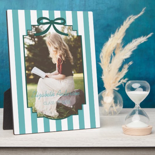 Teal Green Graduation フォトプラーク (側面)