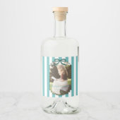 Teal Green Graduation リキュールボトルラベル (正面)