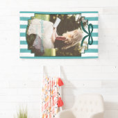 Teal Green Graduation 横断幕 (インサイチュ)