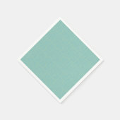 Teal ink roller stripes スタンダードカクテルナプキン (角)