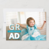 Teal Kids Photo Graduation 案内状 (正面)