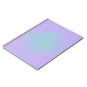 Teal Lavender Glow ノートブック (左側)