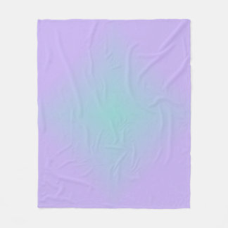 Teal Lavender Glow フリースブランケット