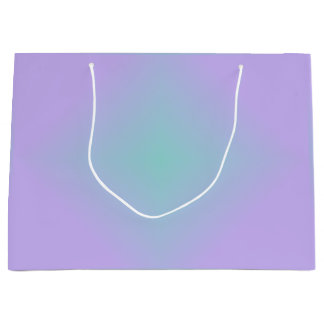 Teal Lavender Glow ラージペーパーバッグ