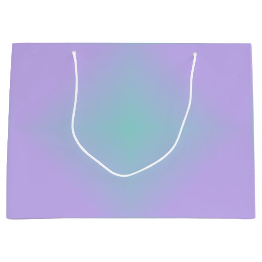 Teal Lavender Glow ラージペーパーバッグ (正面)