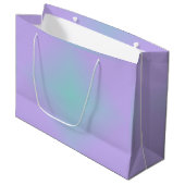 Teal Lavender Glow ラージペーパーバッグ (正面アングル)
