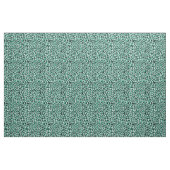 Teal Leopard Print Trendy Retro Fabric ファブリック (ファットクウォーター)