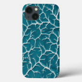 Teal Lightning Texture iPhone Case Design Case-Mate iPhoneケース (裏面)