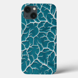 Teal Lightning Texture iPhone Case Design iPhone 13ケース