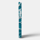 Teal Lightning Texture iPhone Case Design Case-Mate iPhoneケース (裏面 / 左)