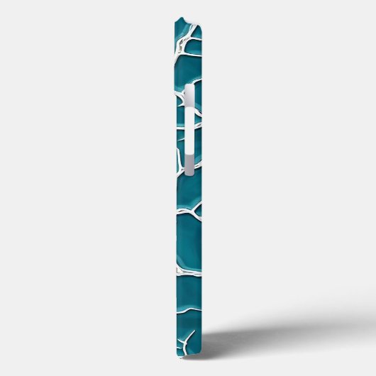 Teal Lightning Texture iPhone Case Design Case-Mate iPhoneケース (裏面 / 左)