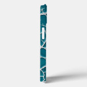 Teal Lightning Texture iPhone Case Design Case-Mate iPhoneケース (裏面 / 右)