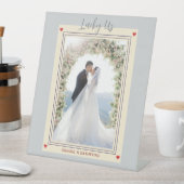 Teal Lucky Us Custom Photo Valentine's Day 台座サイン (インサイチュ)