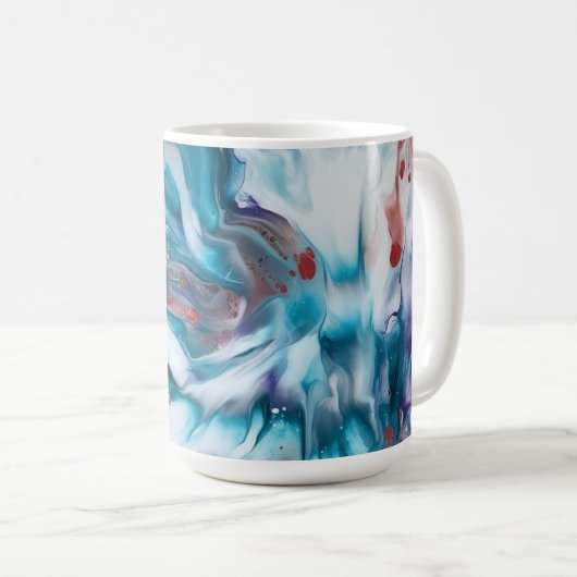 Teal Magic コーヒーマグカップ (正面右)