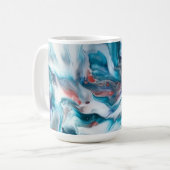 Teal Magic コーヒーマグカップ (正面左)