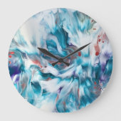 Teal Magic ラージ壁時計 (正面)