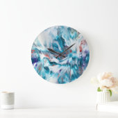 Teal Magic ラージ壁時計 (ホーム)
