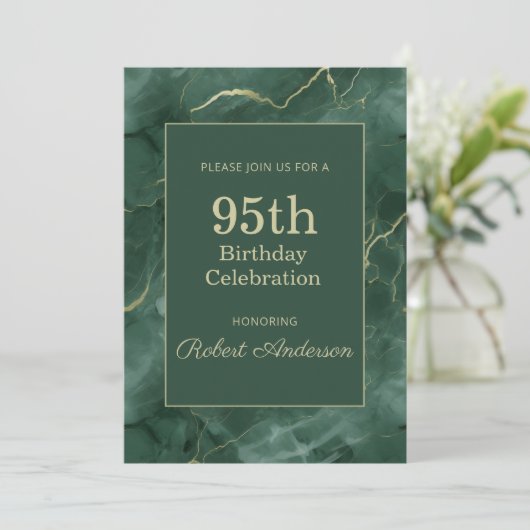 Teal Marble 95th Birthday 招待状 (スタンド正面)