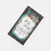 Teal Mason Jar Wood Mr. & Mrs. Winter Wedding (コーナー)