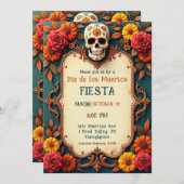 💀🎉 Teal Me the Afterlife Party Invitation 招待状 (正面/裏面)