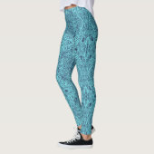 Teal Medallion Leggings レギンス (左)