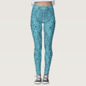 Teal Medallion Leggings レギンス (正面)