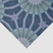 Teal & Navy Geometric Kaleidoscope Pattern 薄葉紙 (詳細)
