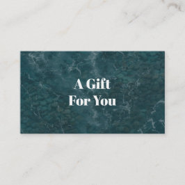 Teal ocean, modern 割引カード