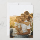 Teal Officially Official Adoption Day Party Photo 招待状 (裏面)