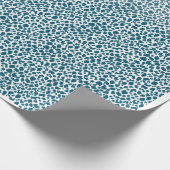 Teal Organic Spotted Pattern Wrapping Paper – Mini ラッピングペーパー (角)