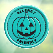 Teal Pumpkin Allergy Friendly Non Food Treat Alert ウィンドウサイン (シート3)