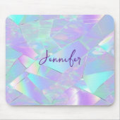 Teal & Purple Iridescent Design, Script Name マウスパッド (正面)