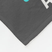 Teal Purple Memory Granddaughter Suicide Preventio フリースブランケット (角)