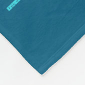 Teal Purple Ribbon Suicide Awareness Flag Sister B フリースブランケット (角)