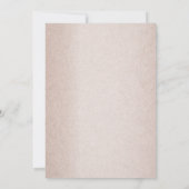 Teal Silver Floral Butterfly Tan Engagement party 招待状 (裏面)