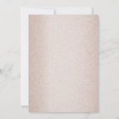 Teal Silver Floral Copper Butterfly Tan Wedding 招待状 (裏面)