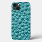 Teal Spiral Pattern iPhone Case Stylish Look Case-Mate iPhoneケース (裏面)