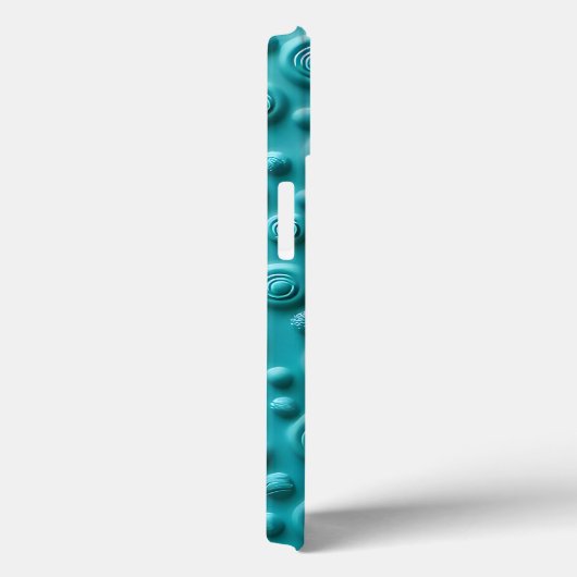 Teal Spiral Texture iPhone Case Cool Design Case-Mate iPhoneケース (裏面 / 右)