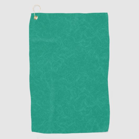 Teal textured surface with subtle swirling pattern ゴルフタオル (正面)