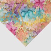 Teal Turquoise Aqua Blue Pink Purple Gold Marble 薄葉紙 (詳細)