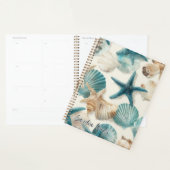 Teal Turquoise green corals pattern  プランナー手帳 (ディスプレー)