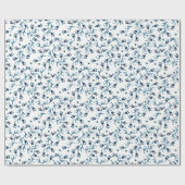 Teal Watercolor Boho ラッピングペーパー (フラット)