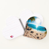 Teal Watercolor Sea Turtle Coastal Zen ノートブック (内部)