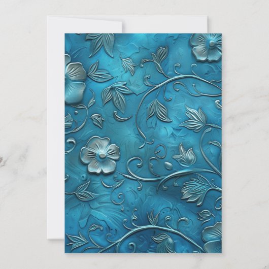 Teal Wedding 招待状 (裏面)