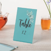 Teal Whisper Blooms Wedding 台座サイン (インサイチュ)
