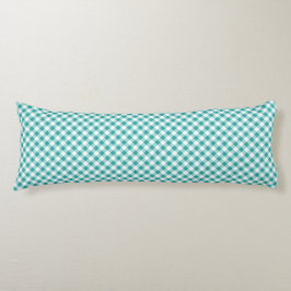 Teal White Gingham  ボディピロー