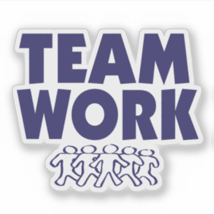 Teamグラフィック賞または認識を使用して作業 シール