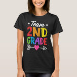 Team 2nd Grade Teacher Student Kid Back To School  Tシャツ<br><div class="desc">Team 2nd Grade Teacher Student Kid Back To School Graduation</div>